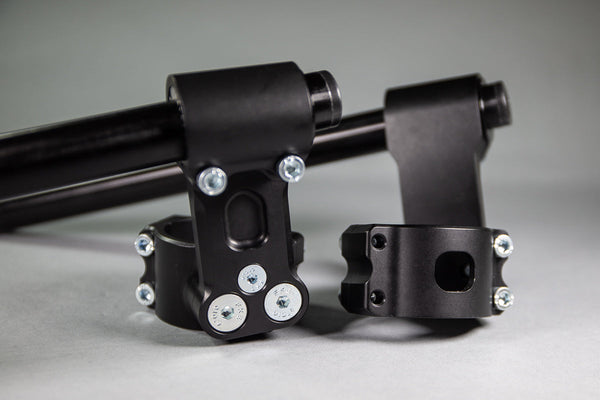 75mm Rise Front Mount Adjustable Angle Clipon Risers (with special 1" bars)