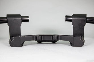 Adjustable Riser Clipon Adapter Plate w/ XL Black Bars Ducati Monster 696/796/1100 75mm Front Adjustable Rise