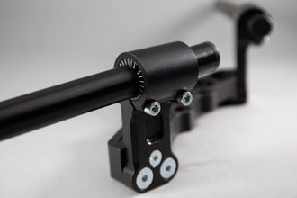 Adjustable Riser Clipon Adapter Plate w/ XL Black Bars Ducati Monster 696/796/1100 75mm Front Adjustable Rise
