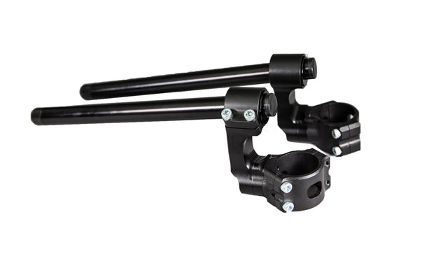Aprilia Tuono V4 1100 51mm Side Mount 75mm Rise Adjustable Angle Clipon Risers