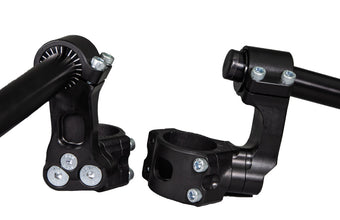 Aprilia Tuono V4 1100 51mm Side Mount 75mm Rise Adjustable Angle Clipon Risers