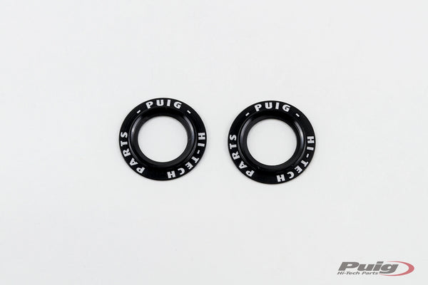 KIT RINGS ANODIZED FRONT FORK PROTECTOR C/BLACK