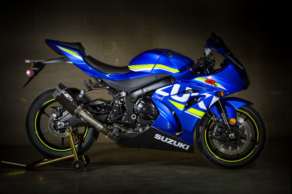 Tech 1 Carbon Fiber Slip On — Suzuki 2017-2026 GSXR1000