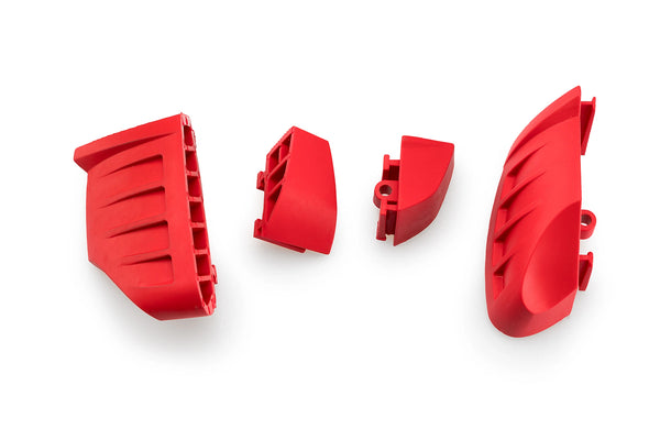 RUBBER ENDS BY PAIR FR.SLIDERS PRO 2.0. C/RED