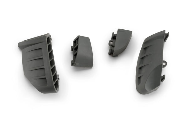 RUBBER ENDS BY PAIR FR.SLIDERS PRO 2.0. C/SILVER — Grey