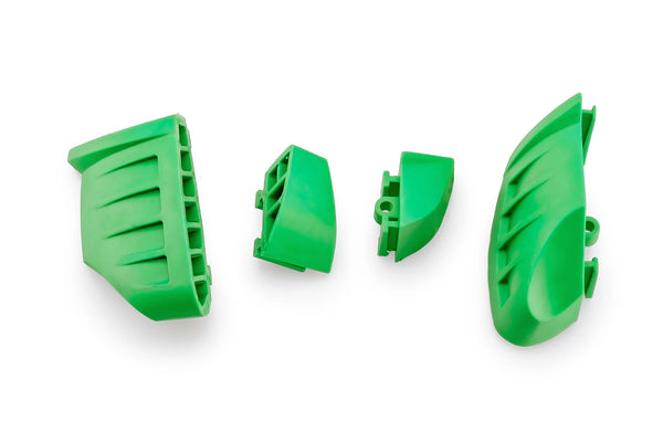 RUBBER ENDS BY PAIR FR.SLIDERS PRO 2.0. C/GREEN