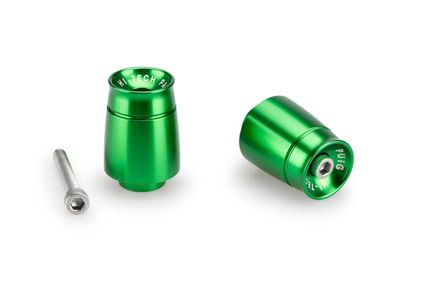 BAR END ALUMINUM MOD.SPORT YAMAHA C/GREEN