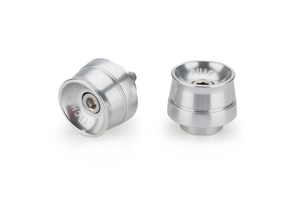 BAR END ALUMINUM MOD.SPEED YAMAHA C/SILVER