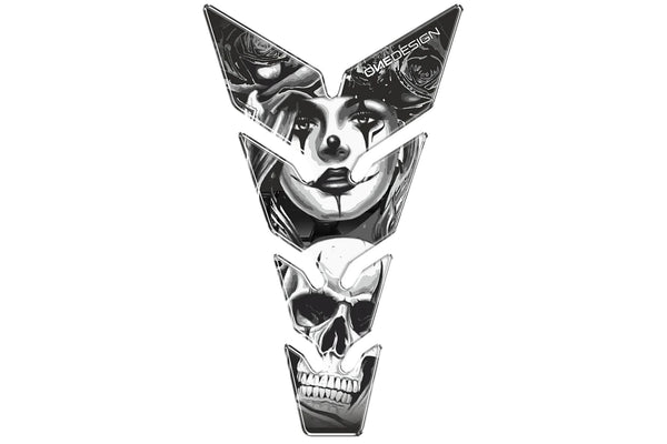 TANK PAD SKULL & POKER C/BLACK