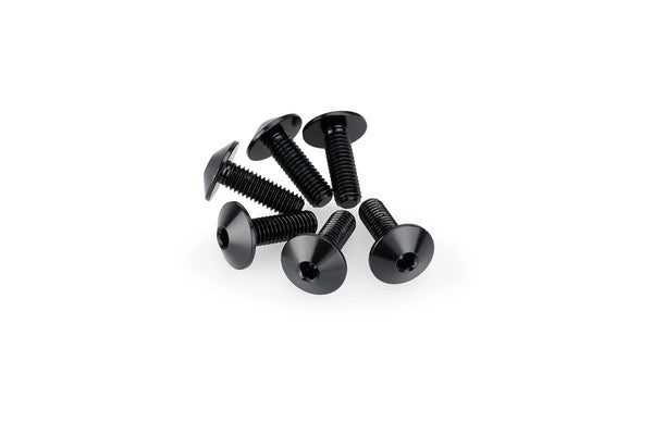 KIT 6 SCREWS M5X15 DIAM. HEAD 11,8MM C/BLACK