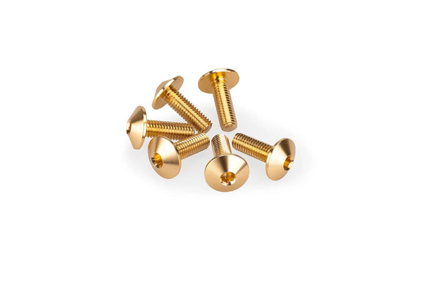 KIT 6 SCREWS M5X15 DIAM. HEAD 11,8MM C/GOLD