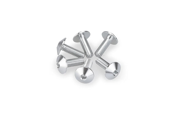 KIT 6 SCREWS M5X15 DIAM. HEAD 11,8MM C/SILVER