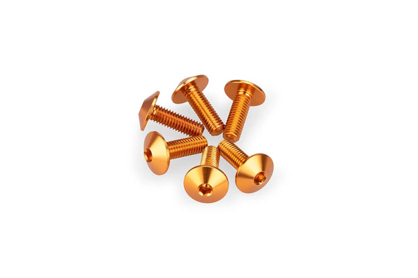 KIT 6 SCREWS M5X15 DIAM. HEAD 11,8MM C/ORANGE