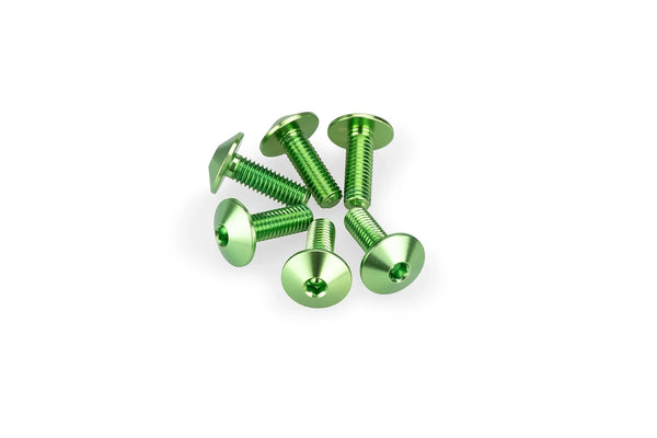 KIT 6 SCREWS M5X15 DIAM. HEAD 11,8MM C/GREEN