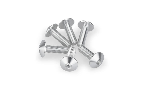 KIT 6 SCREWS M6X20 DIAM. HEAD 13,9MM C/SILVER