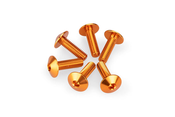 KIT 6 SCREWS M6X20 DIAM. HEAD 13,9MM C/ORANGE