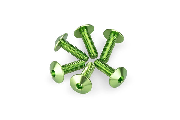 KIT 6 SCREWS M6X20 DIAM. HEAD 13,9MM C/GREEN