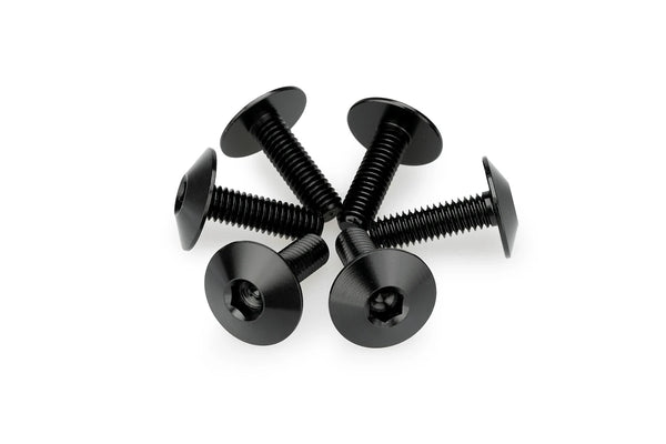 KIT 6 SCREWS M6X20 DIAM. HEAD 16,8MM C/BLACK