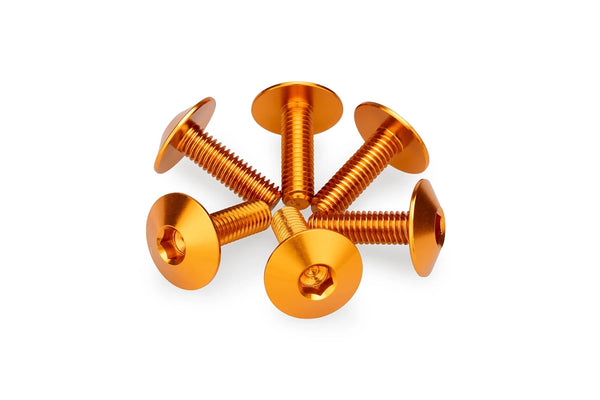 KIT 6 SCREWS M6X20 DIAM. HEAD 16,8MM C/ORANGE