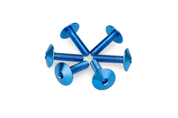 KIT 6 SCREWS M5X20 DIAM. HEAD 13,9MM C/BLUE