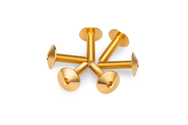 KIT 6 SCREWS M5X20 DIAM. HEAD 13,9MM C/GOLD