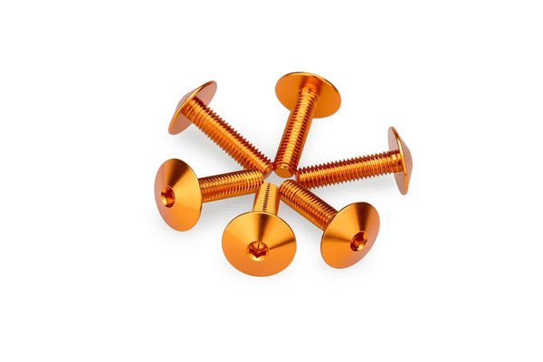 KIT 6 SCREWS M5X20 DIAM. HEAD 13,9MM C/ORANGE