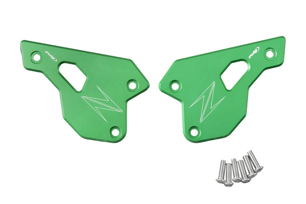 HEEL PLATES KAWASAKI Z900 23'- C/GREEN