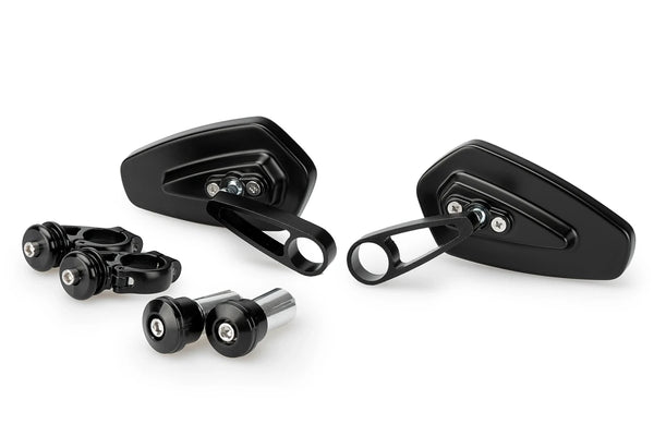 SET OF MP2 BAR END MIRRORS C/BLACK
