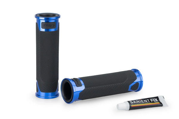 GRIPS BY PAIR PUIG HI-TECH REVVING 119MM C/BLUE