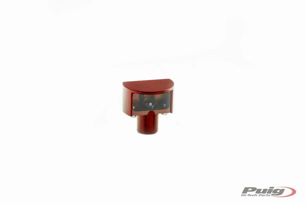 LICENSE LIGHT ALUM. C/RED