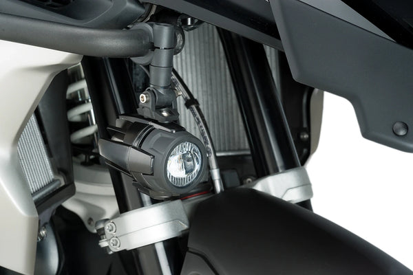KIT AUXILIARY LIGHTS BEAM HOMO. + CLAMPS C/BLACK