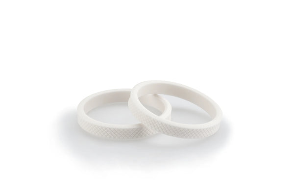 RINGS BY PAIR VINTAGE FRAME SLIDER VINTAGE C/WHI — White