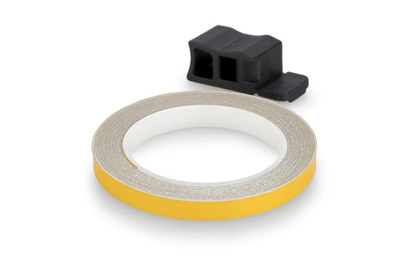 RIM STRIP 6 METERS+APLICATOR C/YELLOW FLUORESCENT — Gold