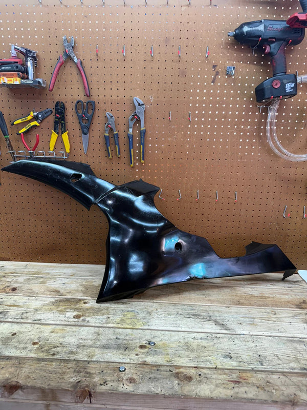 2008-2016 OEM YAMAHA YZF R6 R6R LEFT LOWER BOTTOM BELLY SIDE FAIRING COWL