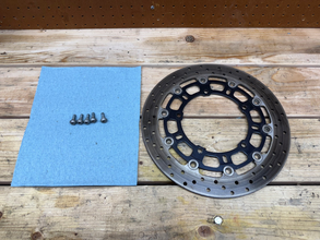 2008-16 OEM YAMAHA YZF R6R FRONT BRAKE ROTOR DISC & BOLTS