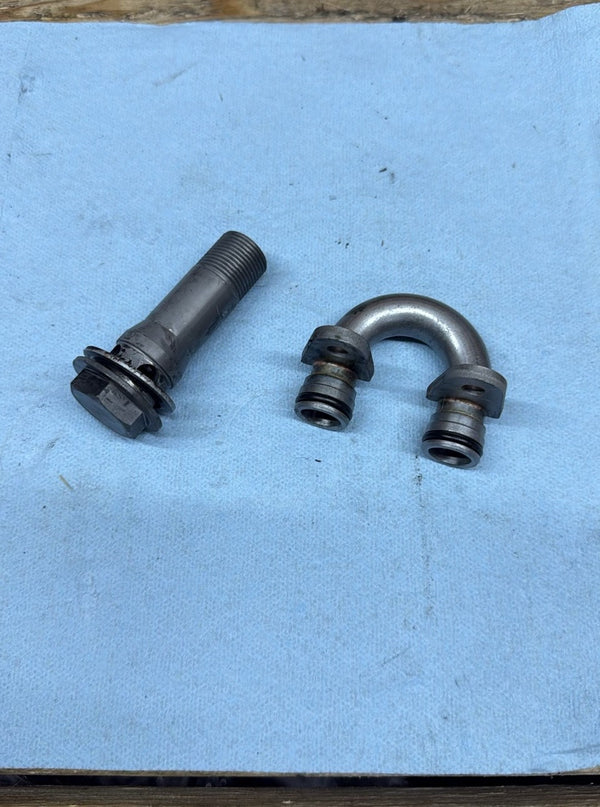 2008-2016 OEM YAMAHA YZF R6 - OIL COOLER BOLT AND LINE