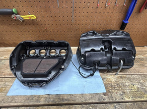 2006-2007 OEM YAMAHA YZF R6 - AIRBOX FILTER AIR INTAKE INJECTORS (COMPLETE)