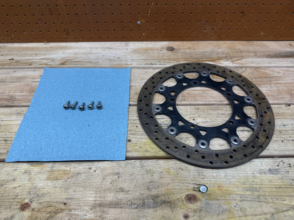 2004-2006 OEM YAMAHA YZF R1 FRONT BRAKE ROTOR DISC & BOLTS