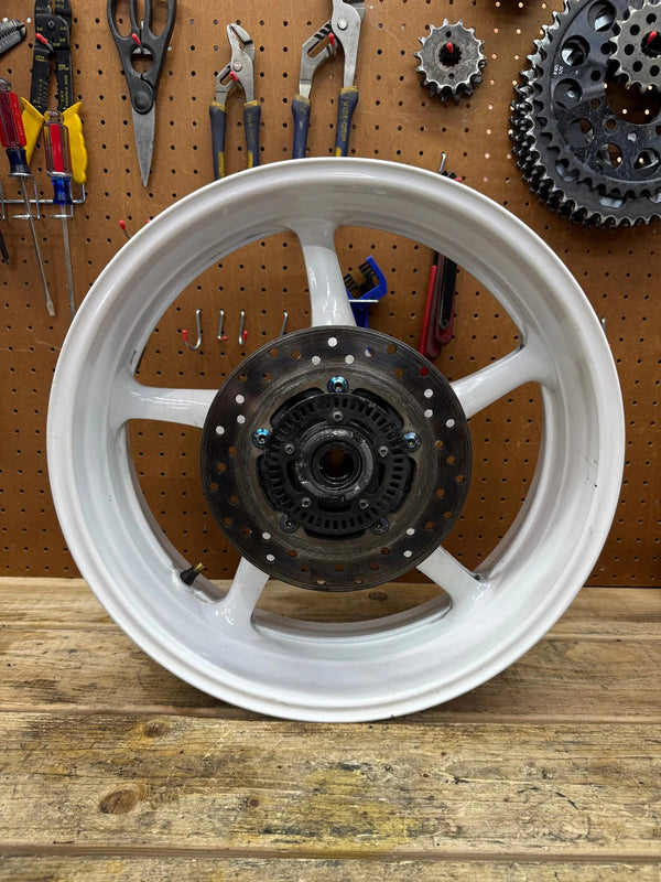 17-20 OEM YAMAHA YZF R6R REAR WHEEL BACK RIM / ROTOR / ABS