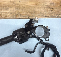 2006-2007 OEM KAWASAKI NINJA ZX-10R - LEFT CLIPON HANDLEBAR AND CONTROLS HORN CO