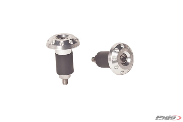 BAR ENDS ALUMINIUM RACE UNIVERSAL C/SILVER
