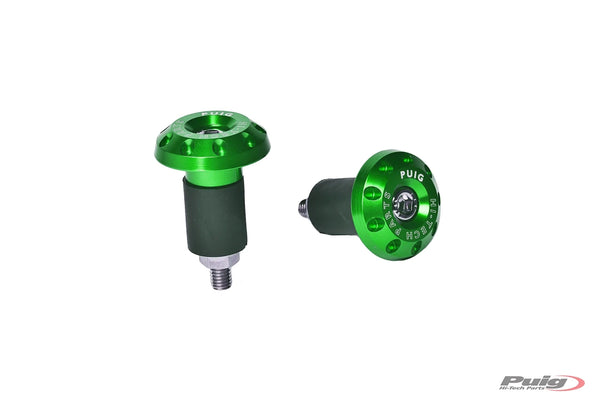 BAR ENDS ALUMINIUM RACE UNIVERSAL C/RE — Green