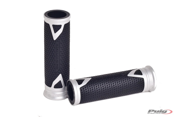 GRIPS BY PAIR PUIG HI-TECH RADICAL ALU C/SILVER