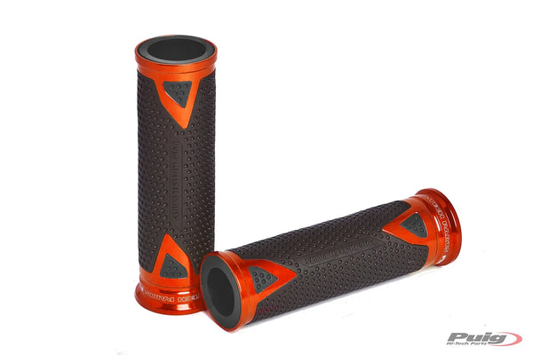 GRIPS BY PAIR PUIG HI-TECH RADICAL ALU C/ORANGE