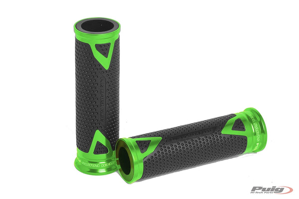 GRIPS BY PAIR PUIG HI-TECH RADICAL ALU C/GREEN