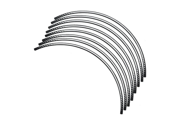KIT 8 RIM STRIPS PREMIUM C/WHITE