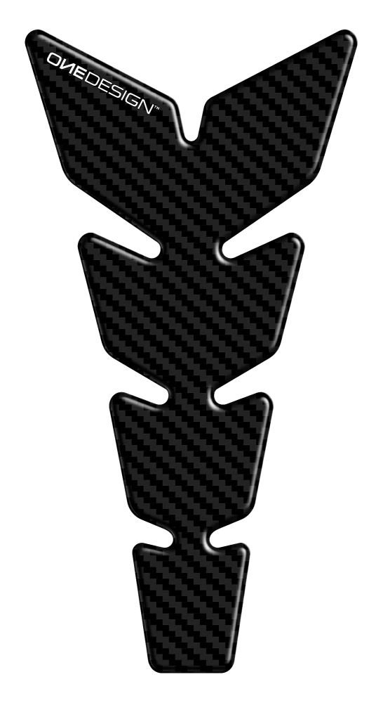 TANK PAD LEATHER C/CARBON LOOK