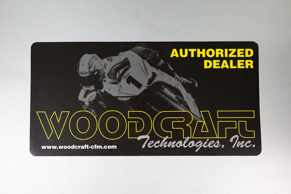 99-WindowCling Authorized Woodcraft Dealer Static Window Cling
