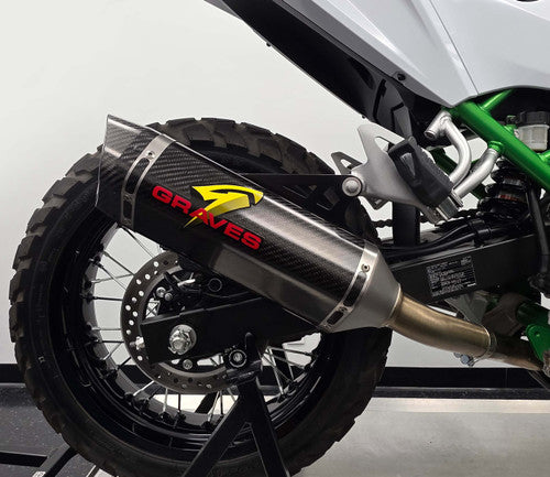 Kawasaki KLE 500 LINK Cat-Back Carbon Exhaust