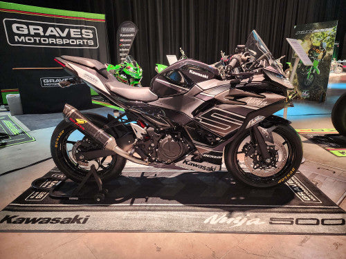 Graves Kawasaki Ninja 500 OEM Bodywork Graphics Set - Grayscale
